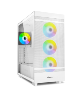 CAJA SHARKOON REBEL C50 RGB ATX 2XUSB3.0 SIN FUENTE BLANCO