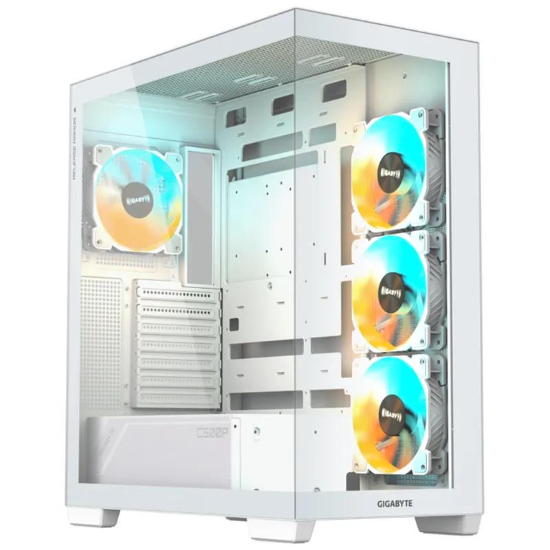 CAJA GIGABYTE C500 PANORAMIC STLEATH ATX 4 VENT 120MM BLANCA