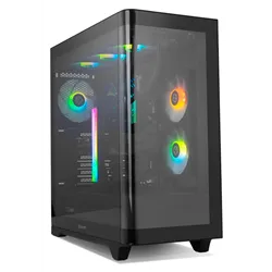 CAJA NOX HUMMER ETHER ATX SEMITORRE CRISTAL CURVO NEGRO