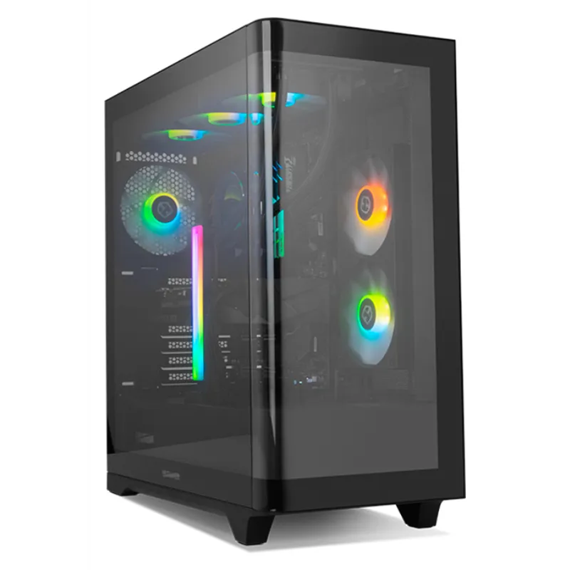 CAJA NOX HUMMER ETHER ATX SEMITORRE CRISTAL CURVO NEGRO