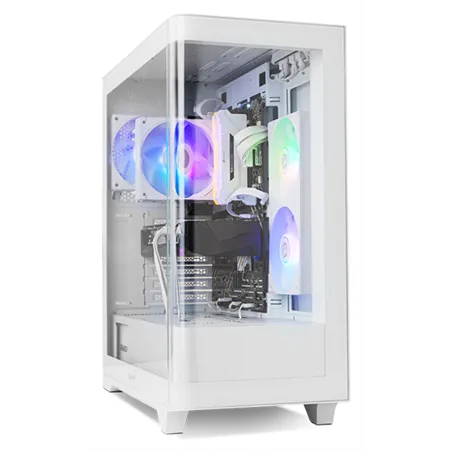 CAJA NOX HUMMER ETHER ATX SEMITORRE CRISTAL CURVO BLANCO