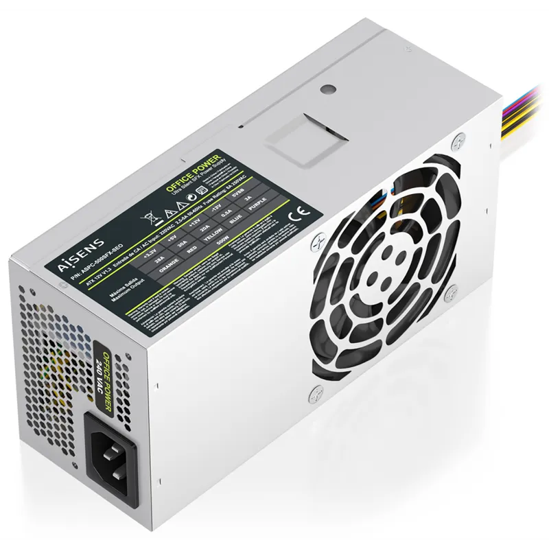 FUENTE ALIMENTACION AISENS TFX 500W OEM PLATA