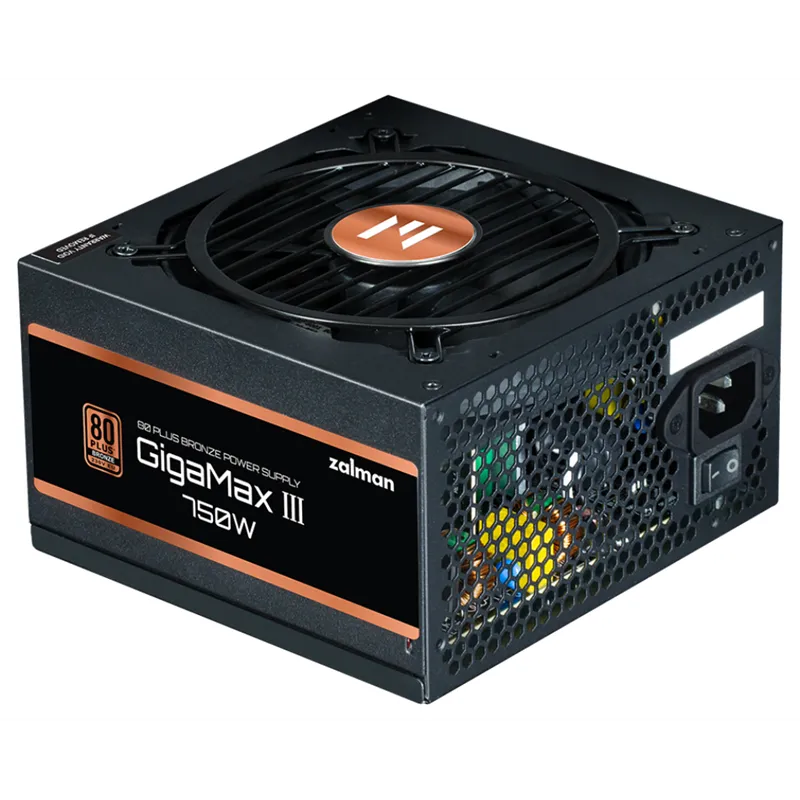 FUENTE DE ALIMENTACION ZALMAN GIGAMAXIII 750W 80 + BRONZE ATX NEGRO