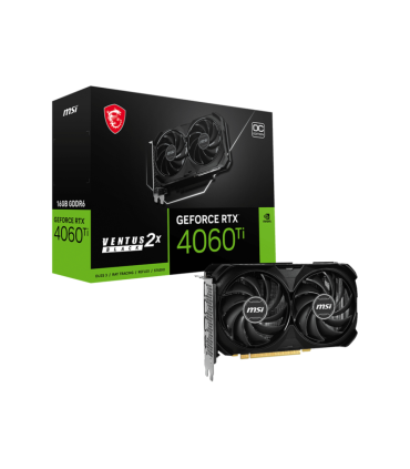 TARJETA GRAFICA MSI RTX 4060TI VENTUS 2X BLACK 16GB OC