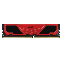 DDR4 TEAMGROUP ELITE HEATSINK 16GB 3200 NEGRO / ROJO