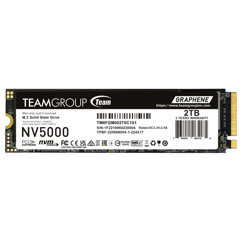 SSD TEAMGROUP NV 5000 M.2 NVMe 2280 PCI-E GEN4X4 C47 2TB