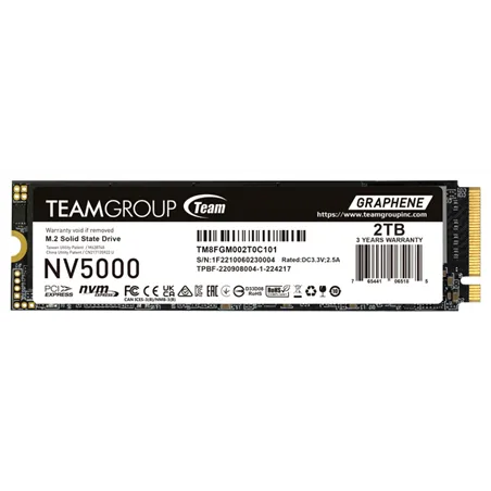 SSD TEAMGROUP NV 5000 M.2 NVMe 2280 PCI-E GEN4X4 C47 2TB