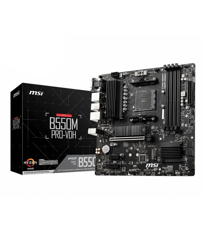 PLACA BASE MSI B550M PRO-VDH AM4 MATX 4XDDR4