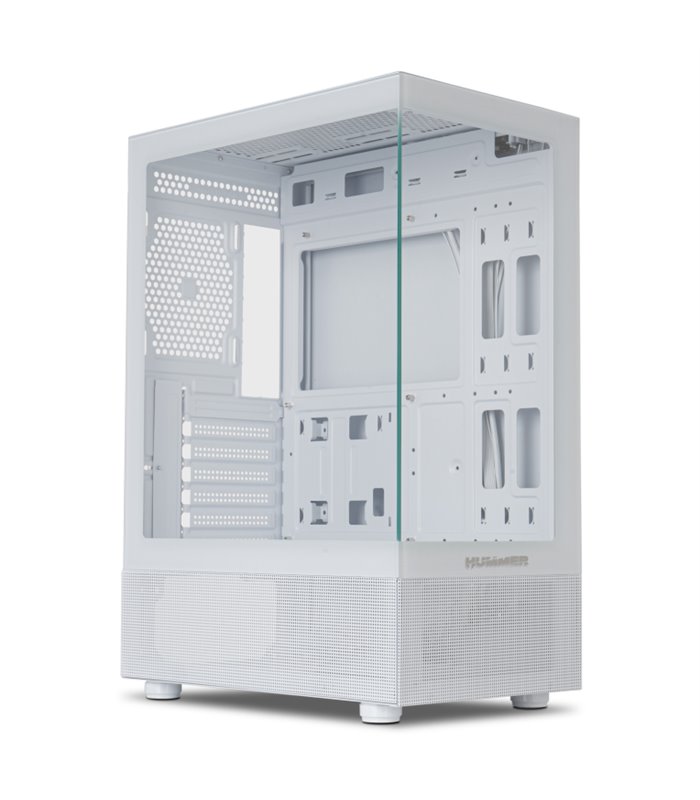 CAJA NOX HUMMER VISION SEMITORRE COMPACTA BLANCA USB3.0