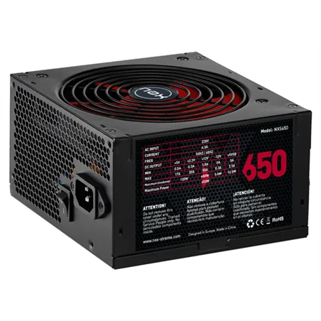 FUENTE ALIMENTACION NOX NX650 650W ATX NEGRO