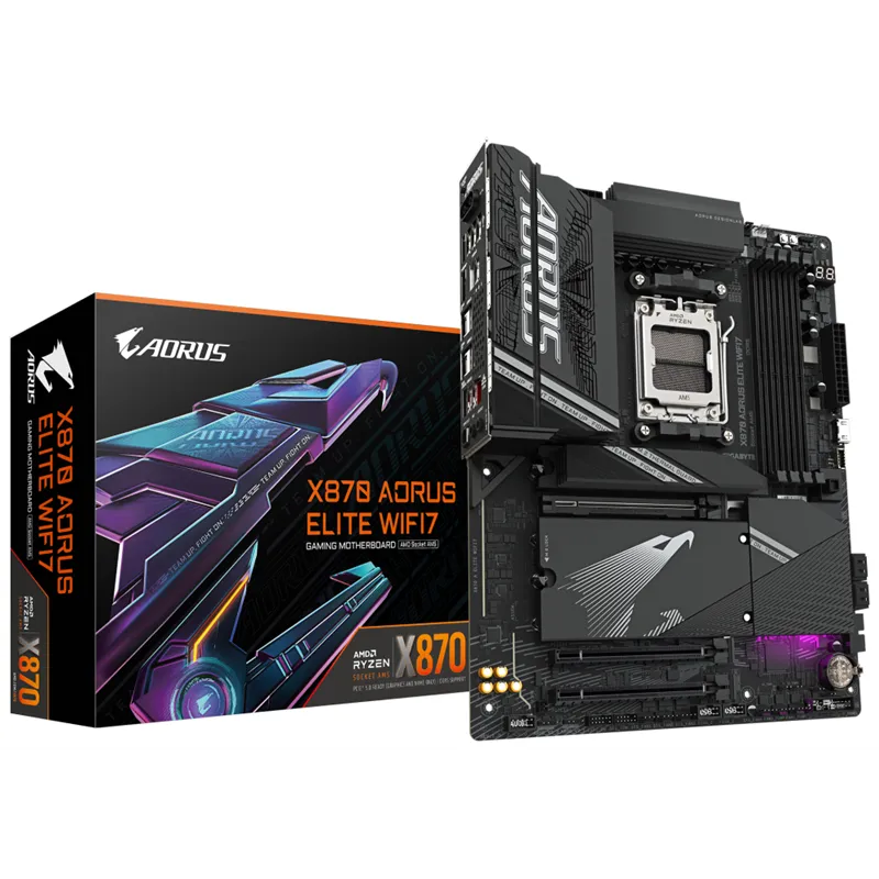 PLACA BASE GIGABYTE X870 AORUS ELITE WIFI7 AM5 ATX 4XDDR5