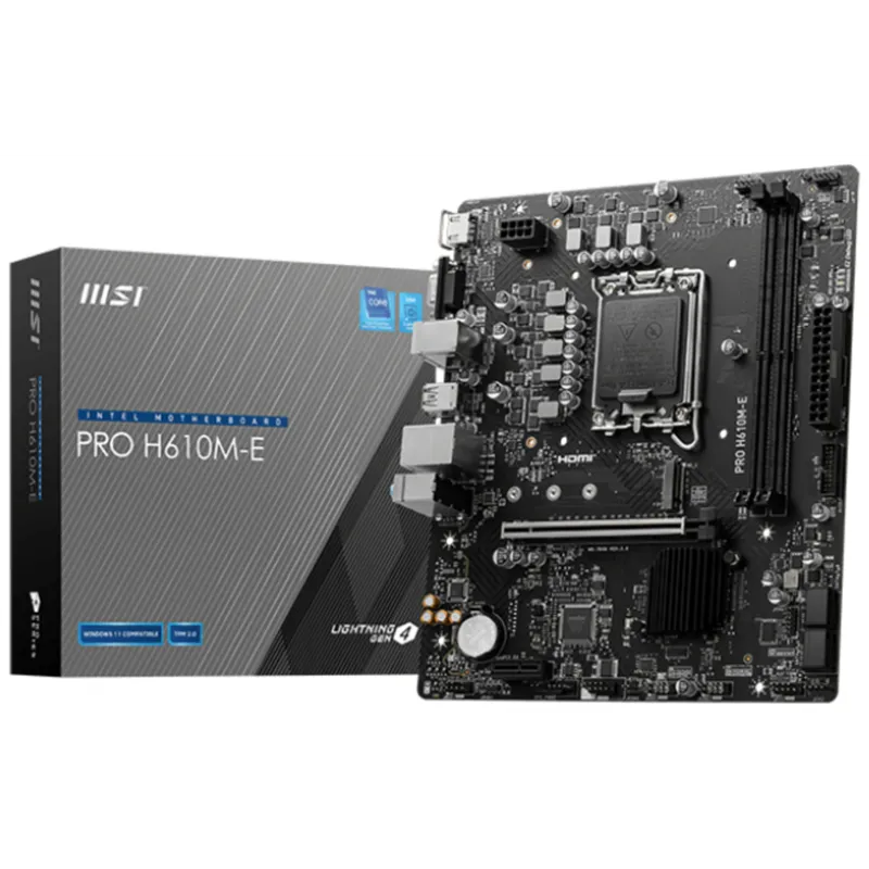 PLACA BASE MSI PRO H610M-E 1700 MATX 2XDDR5
