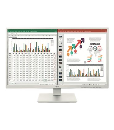 MONITOR LG 27" 27BK55YP-W FHD IPS 5MS HDMI DP REGULABLE EN ALTURA BLANCO