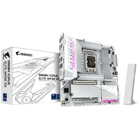 PLACA BASE GIGABYTE B860M A ELT WF6E ICE 1.0
