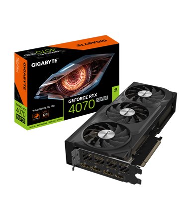 TARJETA GRAFICA GIGABYTE RTX 4070 SUPER WINDFORCE OC 12GB