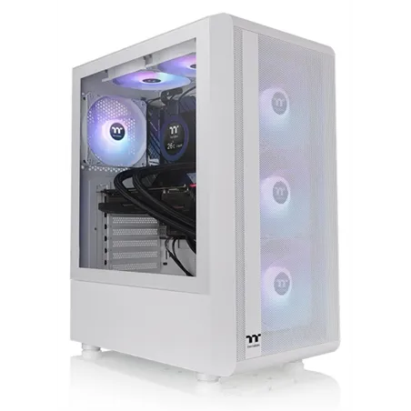 CAJA THERMALTAKE S200 TG ATX 2XUSB 3.0 ARGB SIN FUENTE BLANCO