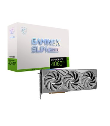 TARJETA GRAFICA MSI GEFORCE RTX 4060 Ti GAMING X SLIM WHITE 16GB