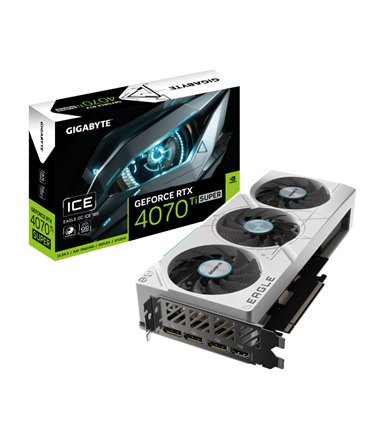 TARJETA GRAFICA GIGABYTE RTX 4070 TI SUPER EAGLE OC ICE 16GB