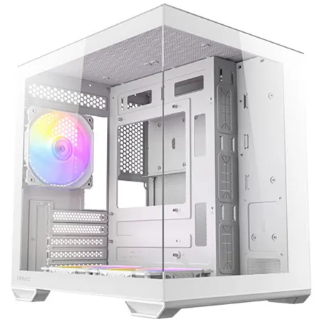 CAJA ANTEC CX60M ARGB MATX BLANCO 2XVENT REV 120 MM 1X120MM 2XUSB SN FUENTE