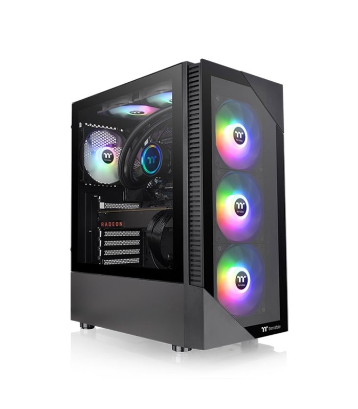 CAJA THERMALTAKE VIEW200 TG ARGB ATX 2XUSB 3.2 SIN FUENTE NEGRO