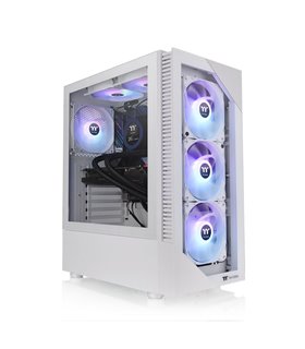 CAJA THERMALTAKE VIEW200 TG ARGB ATX 2XUSB 3.2 SIN FUENTE BLANCO
