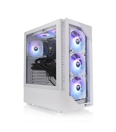CAJA THERMALTAKE VIEW200 TG ARGB ATX 2XUSB 3.2 SIN FUENTE BLANCO
