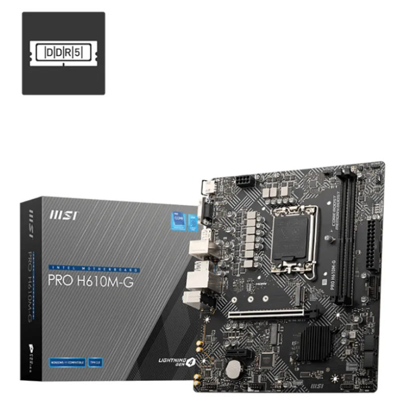 PLACA BASE MSI PRO H610M-G 1700 MATX 2XDDR5