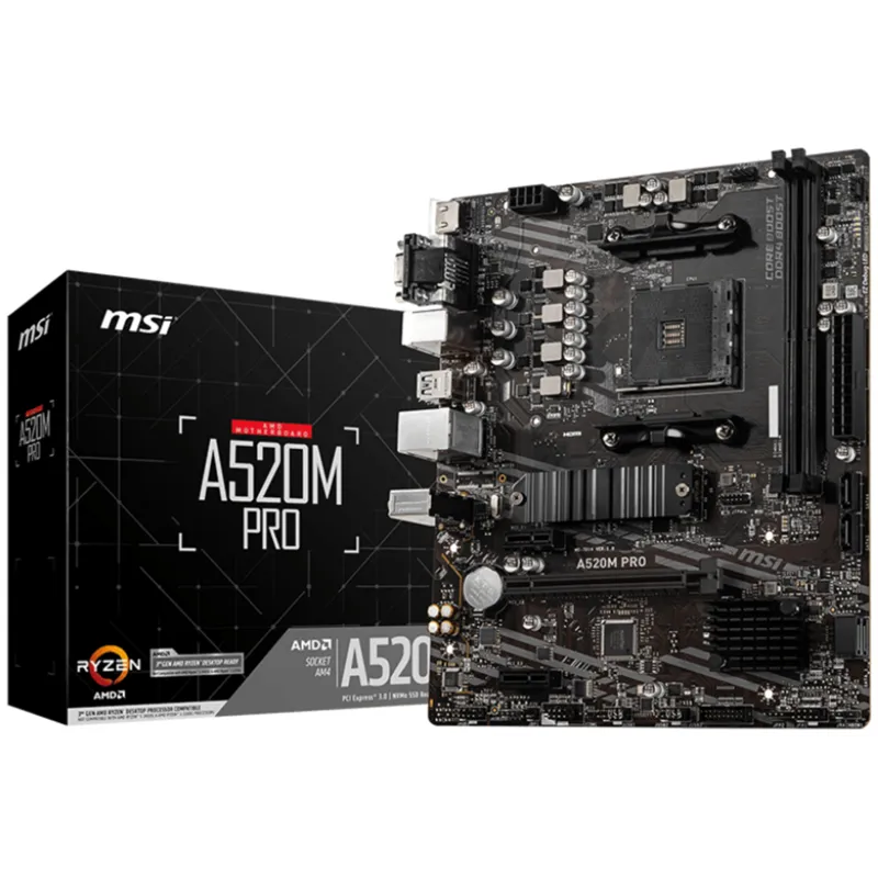 PLACA BASE MSI A520M PRO AM4 MATX 2XDDR4