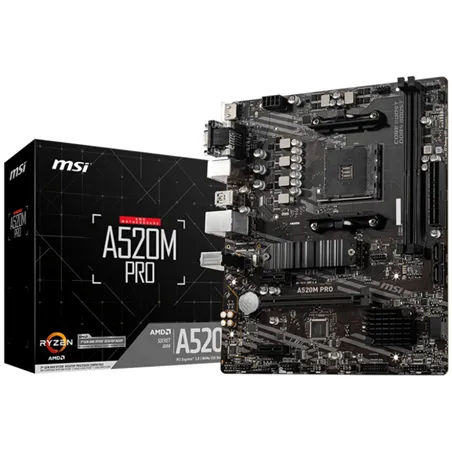 PLACA BASE MSI A520M PRO AM4 MATX 2XDDR4