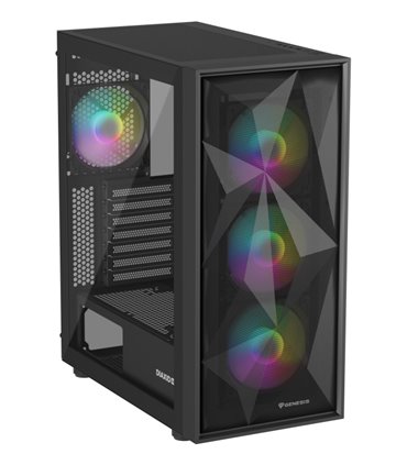 CAJA GAMING GENESIS DIAXID 605 ARGB ATX MEDIATORRE 1XUSB-C 2XUSB3.0 SIN FUENTE N