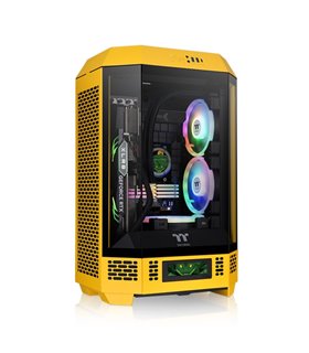 CAJA THERMALTAKE THE TOWER 300 BUMBLEBEE MINI-ITX 2XUSBA 3.2 SIN FUENTE NEGRO