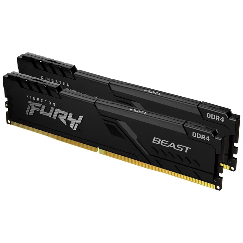 DDR4 KINGSTON 2X8GB 3200  FURY BEAST NEGRO