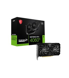 TARJETA GRAFICA MSI RTX 4060TI VENTUS 2X BLACK E1 8GB OC