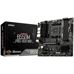 PLACA BASE MSI B550M PRO-VDH WIFI AM4 MATX 4XDDR4