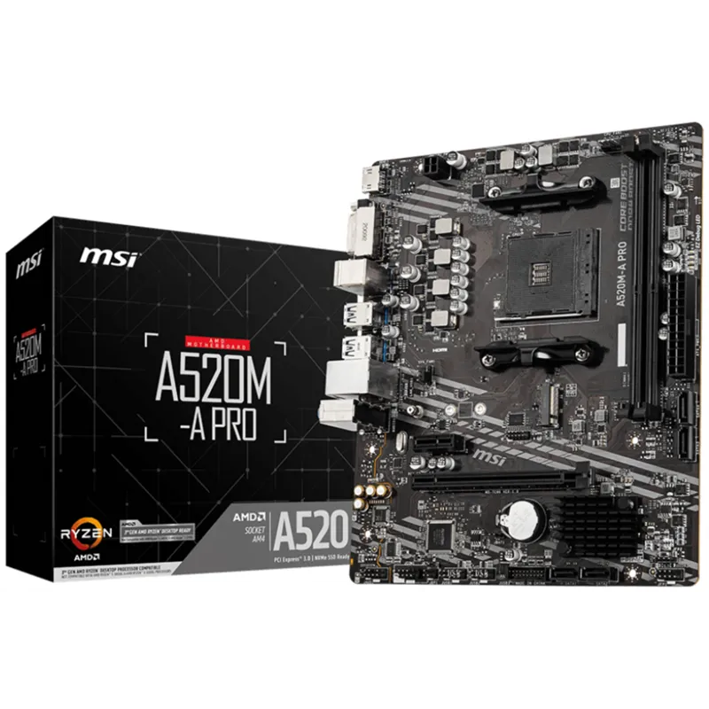 PLACA BASE MSI A520M-A PRO AM4 MATX 2XDDR4
