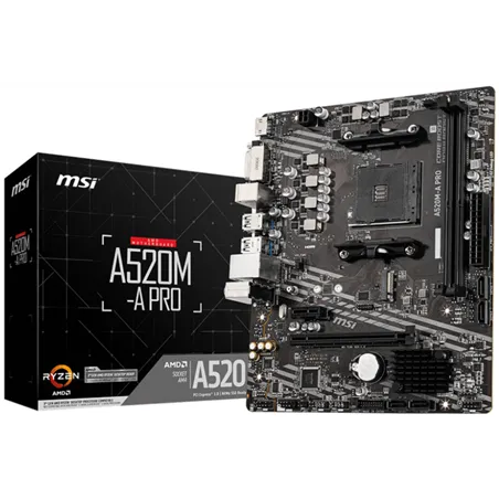 PLACA BASE MSI A520M-A PRO AM4 MATX 2XDDR4