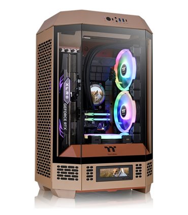 CAJA THERMALTAKE THE TOWER T300 M-ATX 2XUSB 3.0 SIN FUENTE GRAVEL SAND