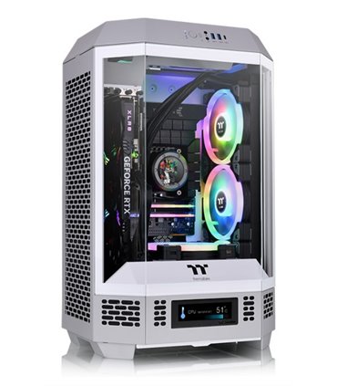 CAJA THERMALTAKE THE TOWER T300 M-ATX LIMESTONE ATX 2XUSB 3.0 SIN FUENTE GRIS