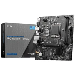 PLACA BASE MSI PRO H610M-E D4 1700 MATX 2XDDR4