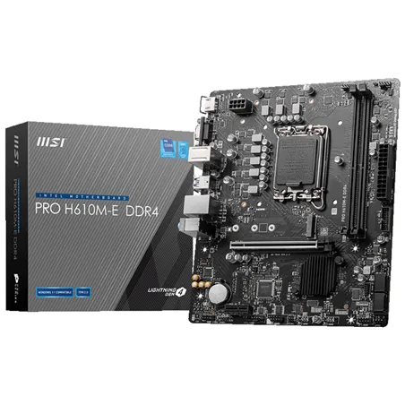 PLACA BASE MSI PRO H610M-E D4 1700 MATX 2XDDR4