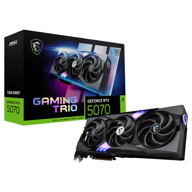 TARJETA GRAFICA MSI RTX 5070 12G GAMING TRIO OC