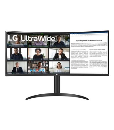 MONITOR LG 34" 34WR55QK-B HMDI X2  DO USB-C CURVO