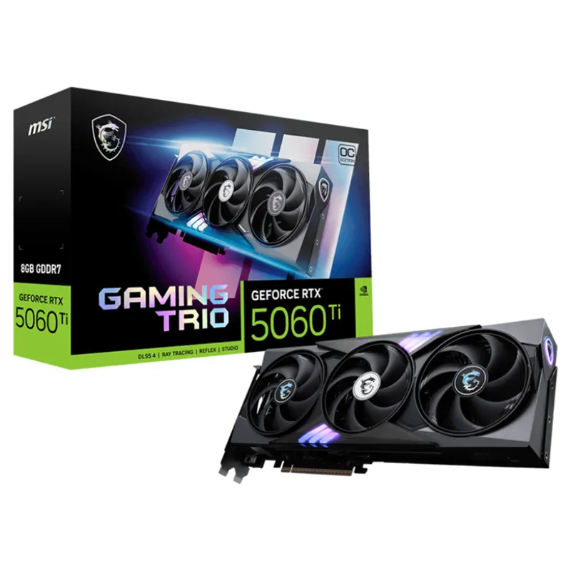 TARJETA GRAFICA MSI GEFORCE RTX 5060 TI 8G GAMING TRIO OC