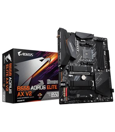 PLACA BASE GIGABYTE B550 AORUS ELITE AX V2 AM4 MATX 4XDDR4