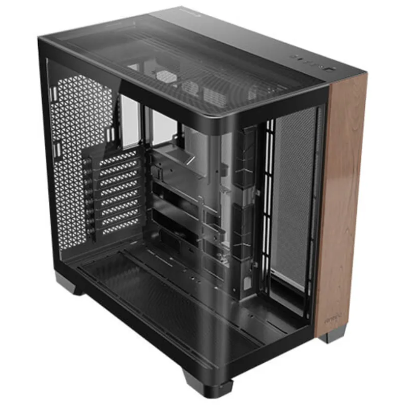 CAJA ANTEC C8 CURVE WOOD E-ATX NEGRO 2XVENT 160 MM 1X140MM 2XUSB SN FUENTE