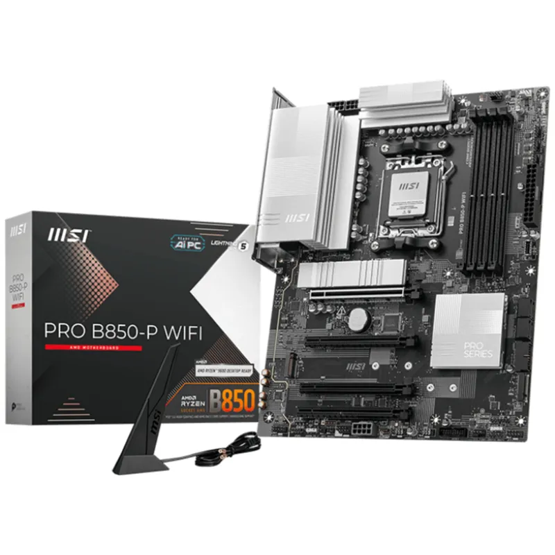 PLACA BASE MSI PRO B850-P WIFI PCI-E x16 Gen5, M.2 Gen5
