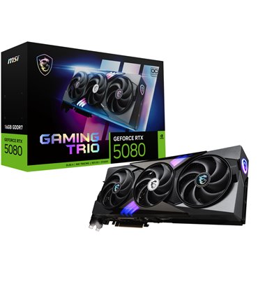 TARJETA GRAFICA MSI RTX 5080 16G GAMING TRIO OC