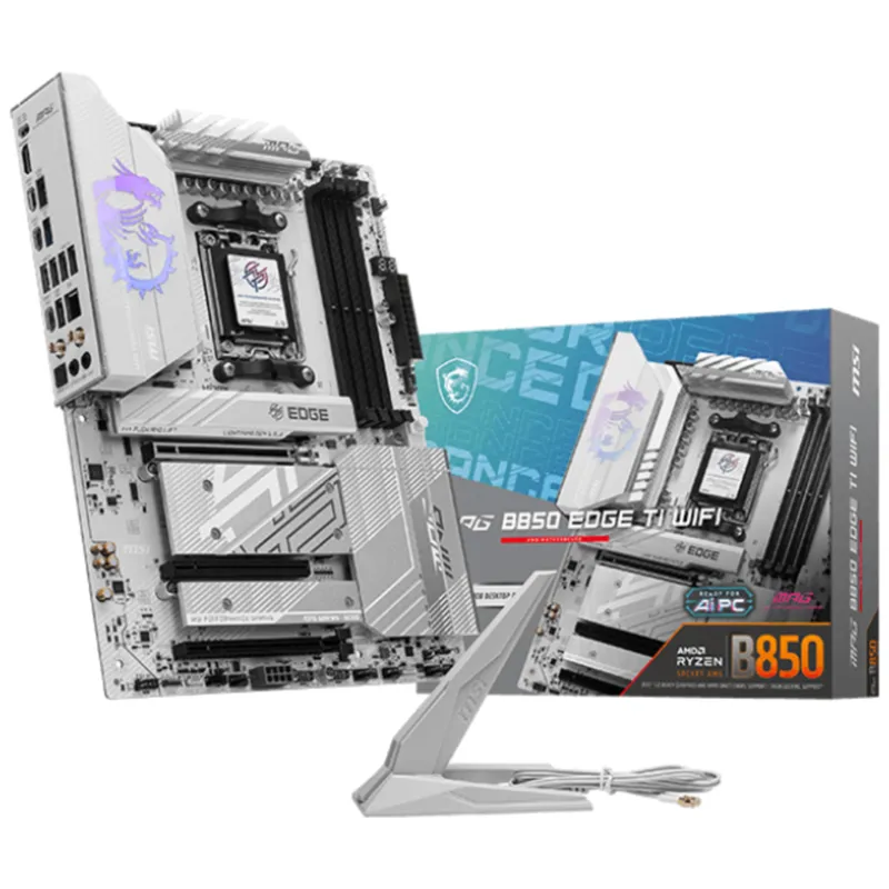 PLACA BASE MSI MPG B850 EDGE TI WIFI PCI-E x16 Gen5, M.2 Gen5