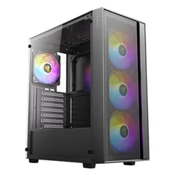 CAJA ANTEC AX65 ARGB ATX NEGRO 4XVENT 120MM 2XUSB SN FUENTE