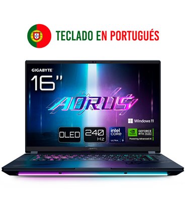 PORTATIL GIGABYTE AORUS MASTER 16 U9-275HX/RTX 5090/32GB/1TB/16"OLED/W11P